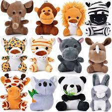 Tacobear: 12 Peluches de Animales de la Selva - 14cm