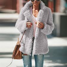 Chaqueta de Pelo de Mujer - Abrigo de Peluche