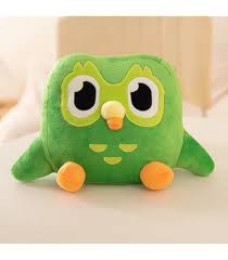 Búho Peluche Verde Ayizhiniu - Duolingo Animado