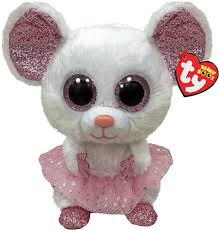 Nina Mouse con Tutu - Peluche Beanie Boo Multicolor