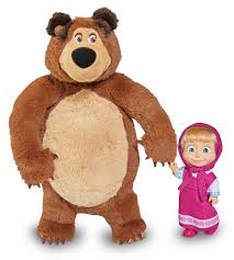 Muñeca Masha y Osito de Peluche
