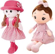 Muñeca de Trapo Linda URFEDA para Niñas - Juguete de Peluche con Ropa de Lazo