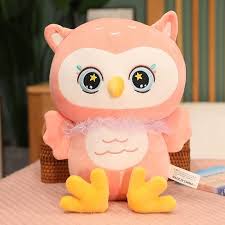Almohada de Búho Colorido - Juguete de Peluche Suave para Niños