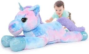MorisMos: Peluche Unicornio Grande 80 cm para Niñas