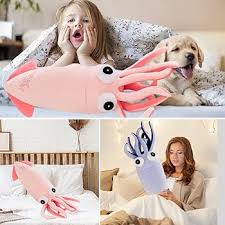 Cojín de Peluche de Calamar BYNYXI 90 cm