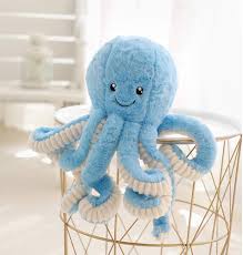 Pulpo de Peluche Azul 60 cm - Tierno y Divertido