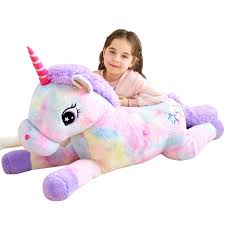 Unicornio de Peluche Gigante IKASA - Juguete Suave
