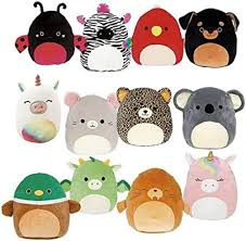 Chaisones Largos de Peluche Squishmallows Coloridos