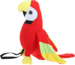 Loro de Peluche para el Hombro - Toyvian