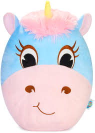 SQUISHBRUBIES Enya Unicornio - Peluche Suave de 35 cm