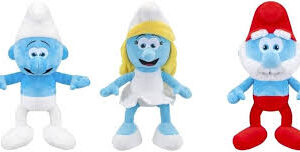 Pack 3 Figuras de Peluche Los Pitufos 22cm