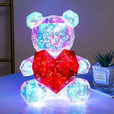 Luz Nocturna 3D Oso de Peluche LED para Niños