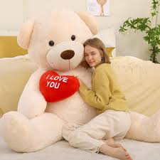 Oso Peluche Gigante MorisMos 150cm con Corazón Rojo