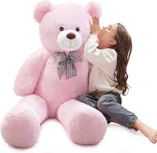 Oso de Peluche Gigante Rosa Kawaii 120cm para Niñas