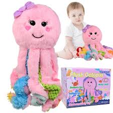 Pulpo de Peluche Sensorial para Bebés y Niños