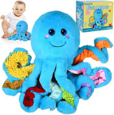 Pulpo de Peluche Interactivo para Niños 1-3 Años