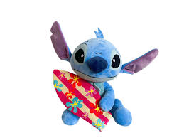 Peluche Lilo y Stitch con Tabla de Surf - 50 cm