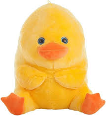 Pato de Peluche Suave con Ojos Brillantes