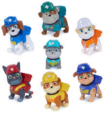 Rubble & Crew: Pack 7 Figuras de Cachorros - Patrulla Canina