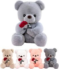 Oso de Peluche con Rosa: El Regalo Perfecto para Ella