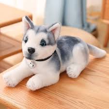 Peluchito Husky Realista de 30 cm - BYNYXI