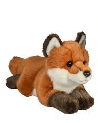 Zorro Rojo Tumbado - Uni-Toys 24 cm