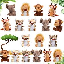 Set de 18 Mini Peluches de Animales del Bosque