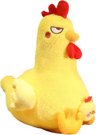 Suave Juguete de Peluche de Pollo Kawaii - 45 cm