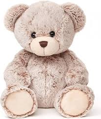 Uni-Toys - Suave Oso de Peluche Marrón Claro - 24 cm