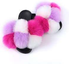 Zapatillas de Peluche Sintéticas para Mujer MQQ