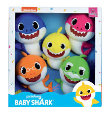Jemini 024073 - Set de 5 Peluches Baby Shark de 15 cm