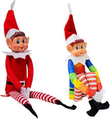 Juego de Peluche de Elfo Navideño - 2 Piezas