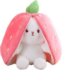 Peluche Conejito de Pascua Zaloife con Fresas - 24cm