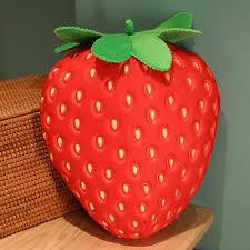 Almohada de Fruta Rellena: Juguete de Peluche de Fresa