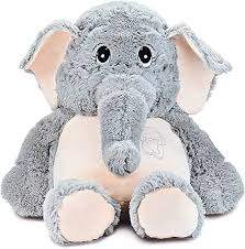 Elefante Gigante de Peluche IKASA - 100cm Suave y Adorable
