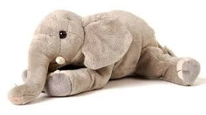Elefante Tumbado Uni-Toys - 27 cm