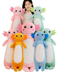 Almohada de Peluche Axolotl Rosa - Regalo Ideal para Niños