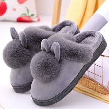 Zapatillas de Casa de Peluche para Mujer con Aire Acondicionado