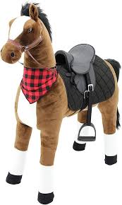 Caballo de Peluche Gigante con Base de Acero - Sweety Toys 12220