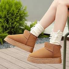 Botas de Invierno para Mujer con Forro de Peluche y Antideslizantes