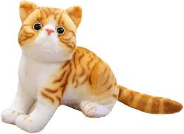 Gato Peluche Realista de 26 cm