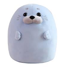 Foca Kawaii de Peluche 40CM - Cojín Ideal para Cumpleaños Infantil
