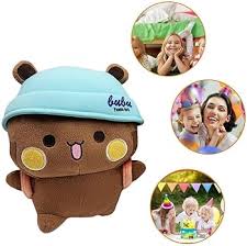 Osito Bubu Dudu: Peluche de Cartoon con Sombrero y Mochila