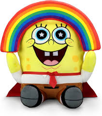 Peluchito Vibrante Bob Esponja Arcoíris - Kidrobot