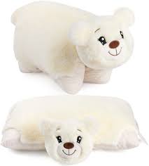 BRUBAKER Almohada Osito de Peluche 2 en 1: Comodidad y Diversión