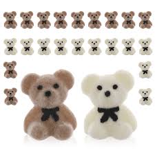 Set de 24 Mini Osos de Peluche para Llavero