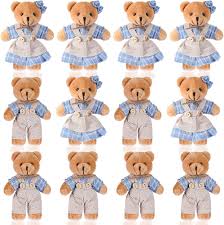 Skylety: 12 Mini Ositos de Peluche en Pareja