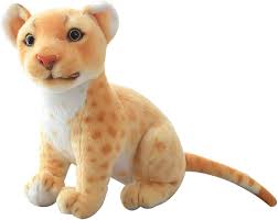 Peluches Realistas de León y Leopardo