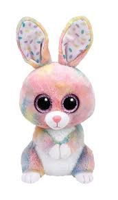 Bubby Conejo Multicolor - Glubschi Beanie Boo de 24 cm