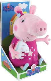 Peluche Multicolor Peppa Pig de 30 cm - Jemini